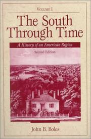 Cover of: The South Through Time by Boles, John B., Boles, John B.