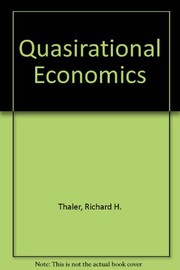 Cover of: Quasi rational economics | Richard H. Thaler