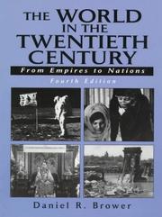 Cover of: The World in the Twentieth Century by Daniel R. Brower, Daniel R. Brower