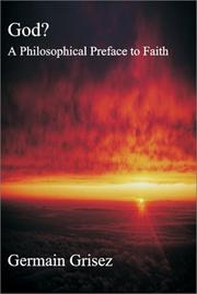 Cover of: God?: a philosophical preface to faith
