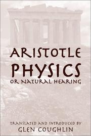Cover of: Physics, or Natural Hearing | 