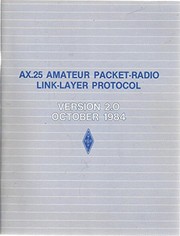 Cover of: AX.25 amateur packet-radio link-layer protocol | Terry L. Fox