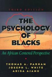 Cover of: The psychology of Blacks: an African-centered perspective