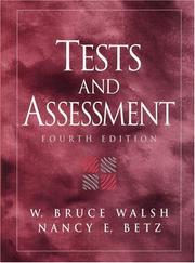 Tests and assessment by W. Bruce Walsh, Nancy E. Betz
