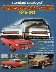Cover of: Standard catalog of American cars, 1946-1975