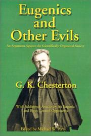 Cover of: Eugenics and other evils by Gilbert Keith Chesterton