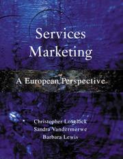 Cover of: Services Marketing (European Perspectives) by Christopher H. Lovelock, Barbara Lewis, Sandra Vandermerwe