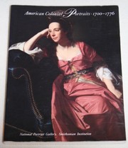 Cover of: American colonial portraits, 1700-1776 | Richard H. Saunders