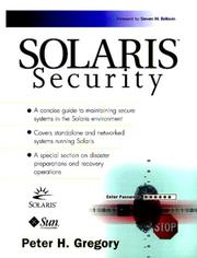 Cover of: Solaris Security by Peter H. Gregory