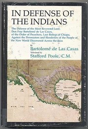 Cover of: In defense of the Indians | BartolomГ© de las Casas