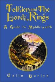 Tolkien and the Lord of the rings by Colin Duriez