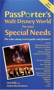 Cover of: PassPorter's Walt Disney World for Your Special Needs: The Take-Along Travel Guide and Planner! (Passporter Walt Disney World)