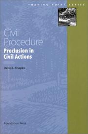 Cover of: Civil procedure: preclusion in civil actions