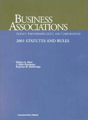 Cover of: Business Associations  by Stephen Bainbridge, Stephen Bainbridge