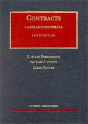 Cover of: Contracts by E. Allan Farnsworth