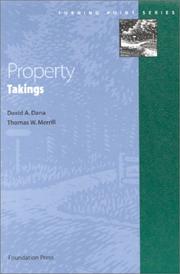 Cover of: Property by David Dana, Thomas W. Merrill