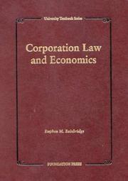 Cover of: Bainbridge's Corporations by Stephen M. Bainbridge