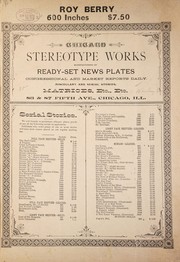 Cover of: Chicago stereotype works | 