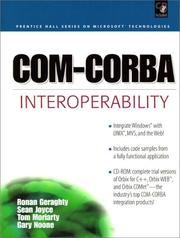 Cover of: COM-CORBA interoperability by Ronan Geraghty ... [et al.].