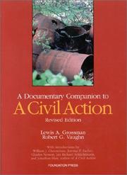Cover of: A documentary companion to A civil action by Lewis A. Grossman