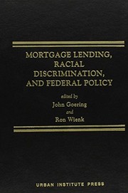 Cover of: Mortgage lending, racial discrimination, and federal policy | 