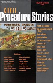 Cover of: Civil procedure stories by edited by Kevin M. Clermont.
