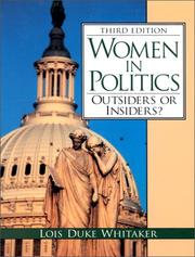 Cover of: Women in Politics: Outsiders or Insiders? (3rd Edition)