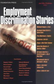 Cover of: Employment Discrimination Stories