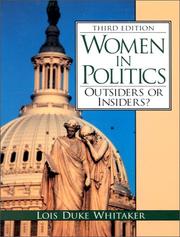 Cover of: Women in Politics by Lois Duke Whitaker