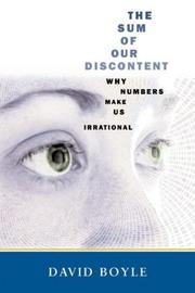 Cover of: The Sum of Our Discontent by David Boyle
