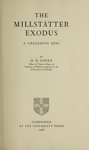 Cover of: The  Millstätter Exodus | Dennis Howard Green