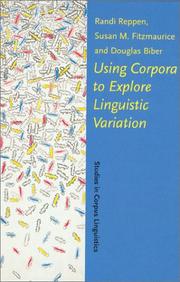 Cover of: Using corpora to explore linguistic variation