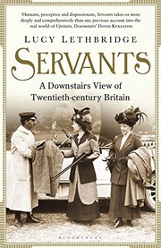 Cover of: Servants by Lucy Lethbridge
