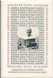 Cover of: Useful knowledge
