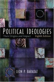 Cover of: Political Ideologies by Leon P. Baradat