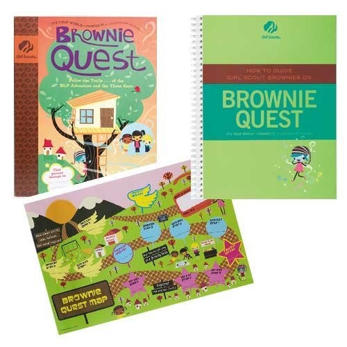 HOW TO GUIDE GIRL SCOUT BROWNIES ON BROWNIE QUEST [Spiral-bound] by GIRL SCOUTS