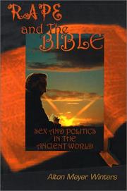 Cover of: Rape and the Bible | Alton Meyer Winters