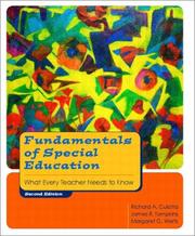 Cover of: Fundamentals of Special Education by Richard A. Culatta, James R. Tompkins, Margaret G. Werts