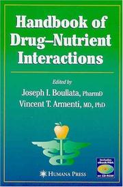 Cover of: Handbook of Drug'Nutrient Interactions (Nutrition and Health)