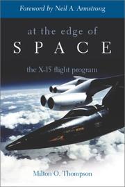 Cover of: At the Edge of Space by Milton O. Thompson