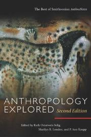 Cover of: Anthropology explored: the best of Smithsonian AnthroNotes.