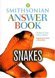 Cover of: Smithsonian Answer Book by George R. Zug, Carl H. Ernst