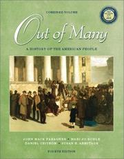 Cover of: Out of Many: A History of the American People, Combined Volume (4th Edition)