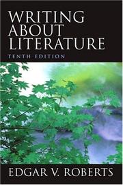Cover of: Writing about literature by Edgar V. Roberts