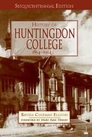 History of Huntingdon College, 1854/1954 by Rhoda Coleman Ellison