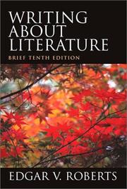 Cover of: Writing about literature