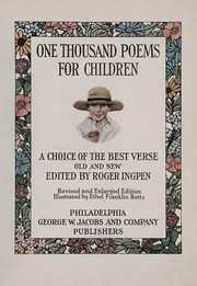 Cover of: One thousand poems for children | Roger Ingpen