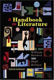Cover of: A handbook to literature by William Harmon