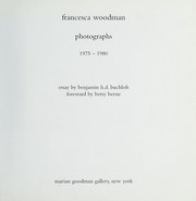 Cover of: Francesca Woodman, photographs, 1975-1980 | Francesca Woodman
