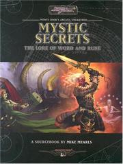 Cover of: Arcana Unearthed: Mystic Secrets (The Lore of Word and Rune)